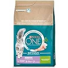 PURINA ONE BIFENSIS Sensitive Katzenfutter trocken, reich an Truthahn, 4er Pack (4 x 2,8kg)