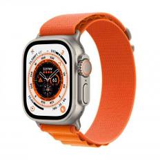Apple Watch Ultra (2022) | 49 mm | GPS + Cellular | silver | Alpine Loop orange Large