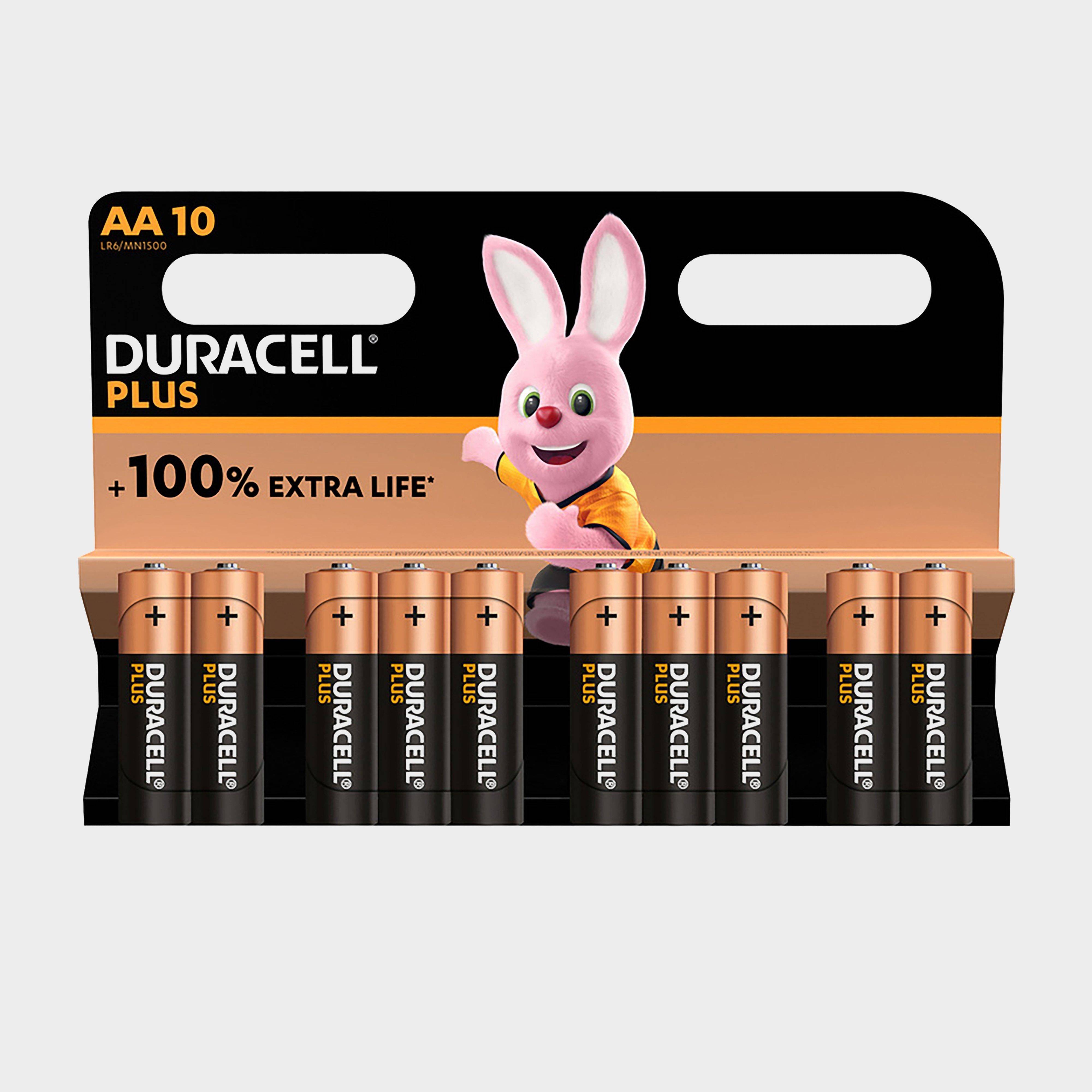 Duracell AA Plus Batteries (Pack of 10), Black