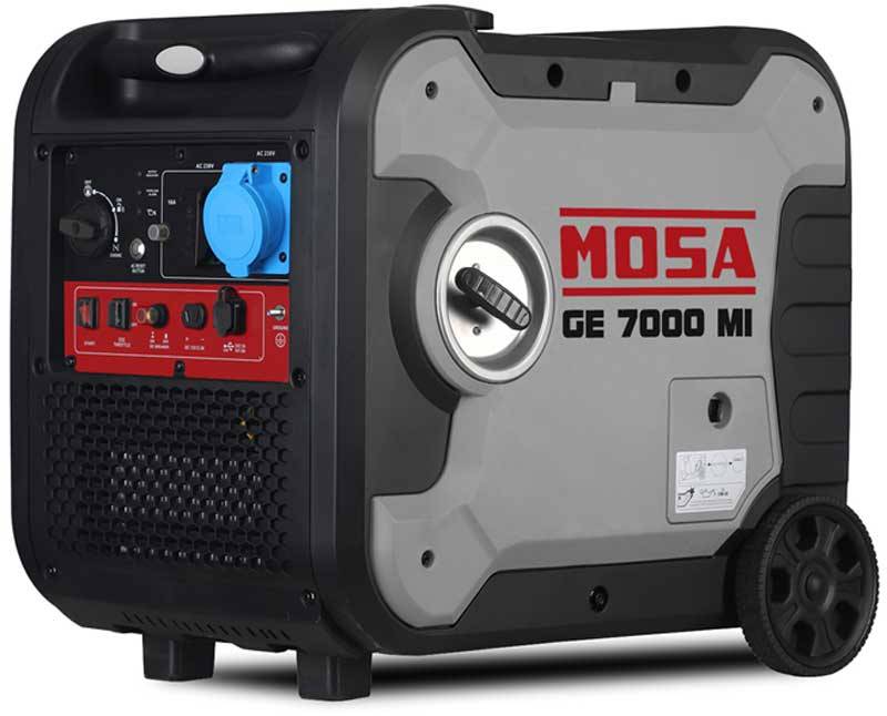 Bensinelverk GE 7000 6,5k W 230 Volt Genkins Inverterelverk MOSA