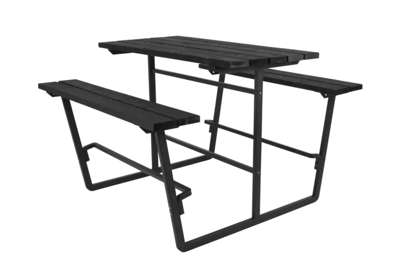Picnicset svart / svart 165 x 154 cm