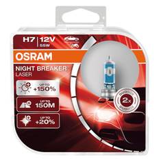 OSRAM 64210NL-HCB Glödlampor NIGHT BREAKER® LASER H7, Halogen, 55W, 12V