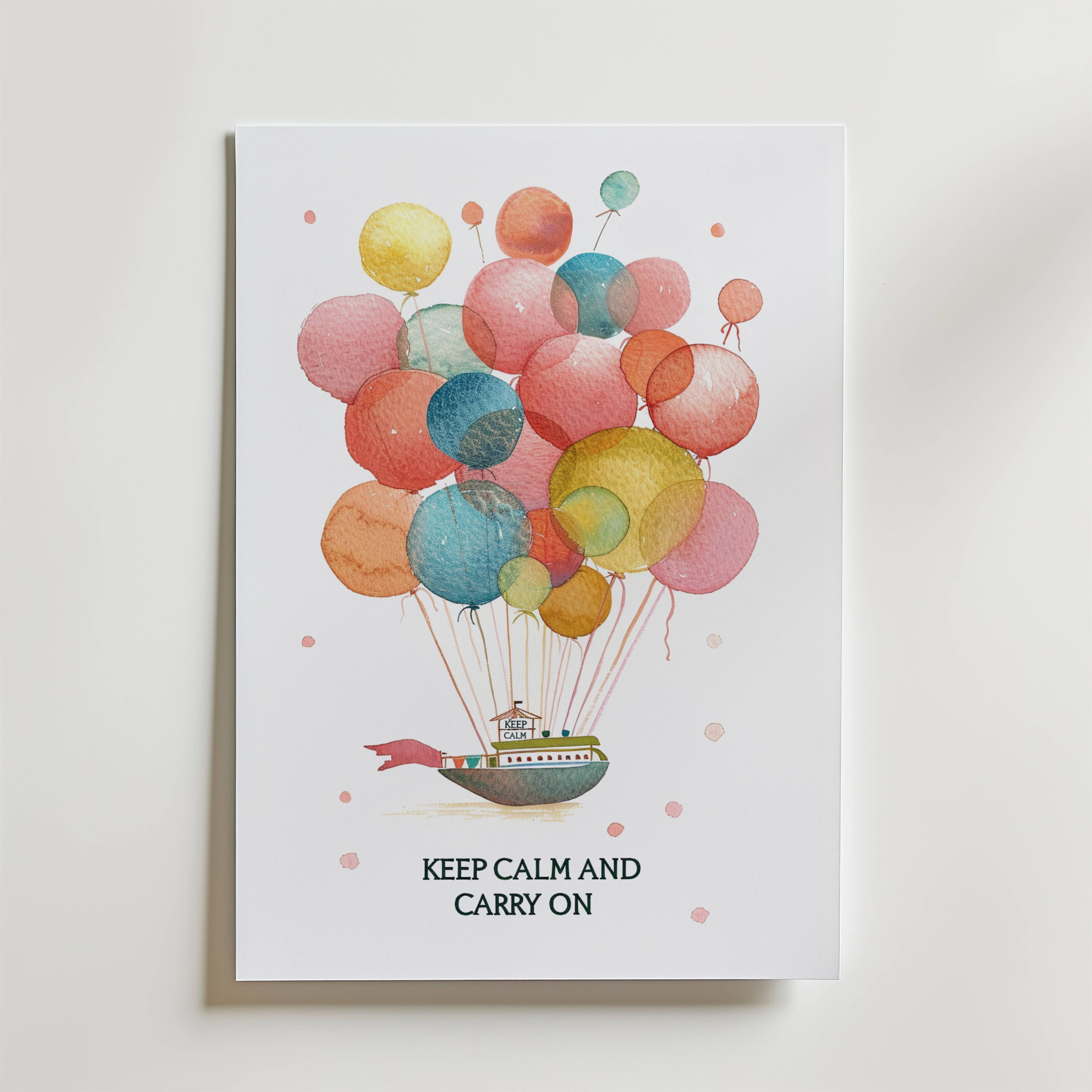 Keep Calm and Carry On Poster - Fine Art Poster 70x100 cm