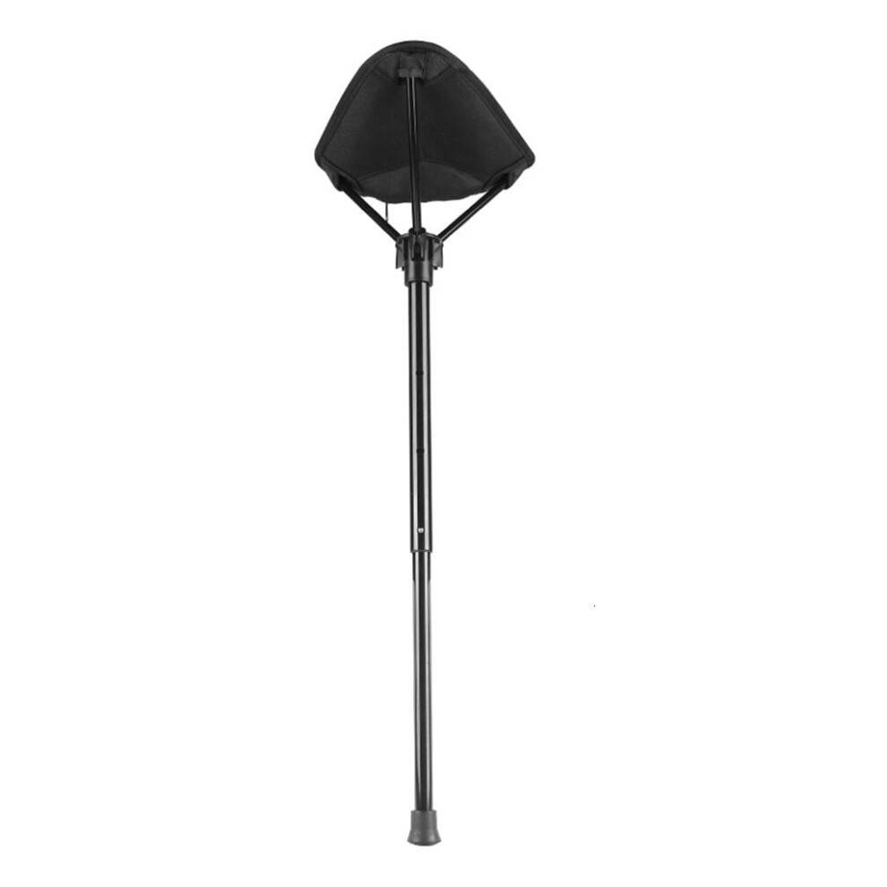 YIEMEEN justerbar teleskopisk foldbar skammel, bærbar højstol med ét ben til camping, vandreture, fiskeri, jagt og rejser