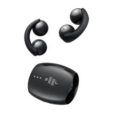 FEEL Clip Open Ear True Wireless hovedtelefoner, sort ➞ På lager - klar til levering og afhentning