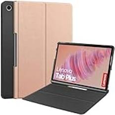 ProCase Fodral för Lenovo Tab Plus 11,5 tum 2024 TB351FU, Fodral med Lenovo Tab Plus Pennhållare Bil Sömn/Klocka-Roséguld