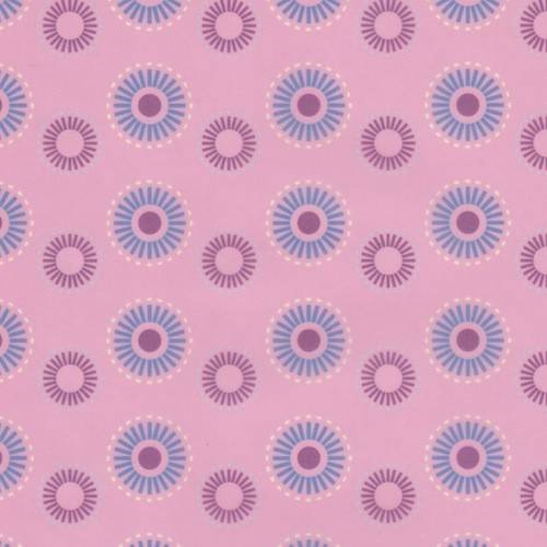 Transparent papper 77060 - Ringar - Rosa