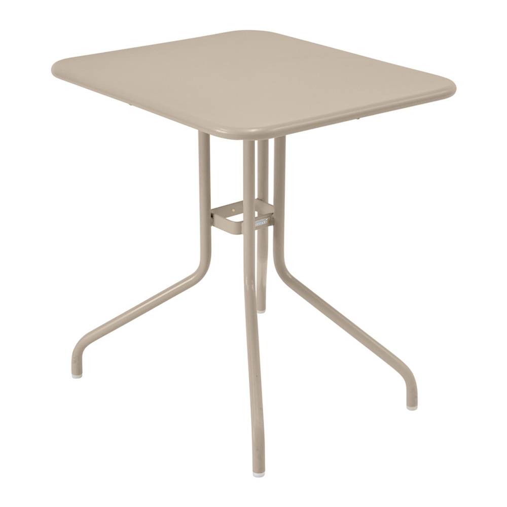 Fermob - Pétale Table 60x70 cm Nutmeg 14 - Matbord utomhus - Philippe Mathieu - Beige - Metall