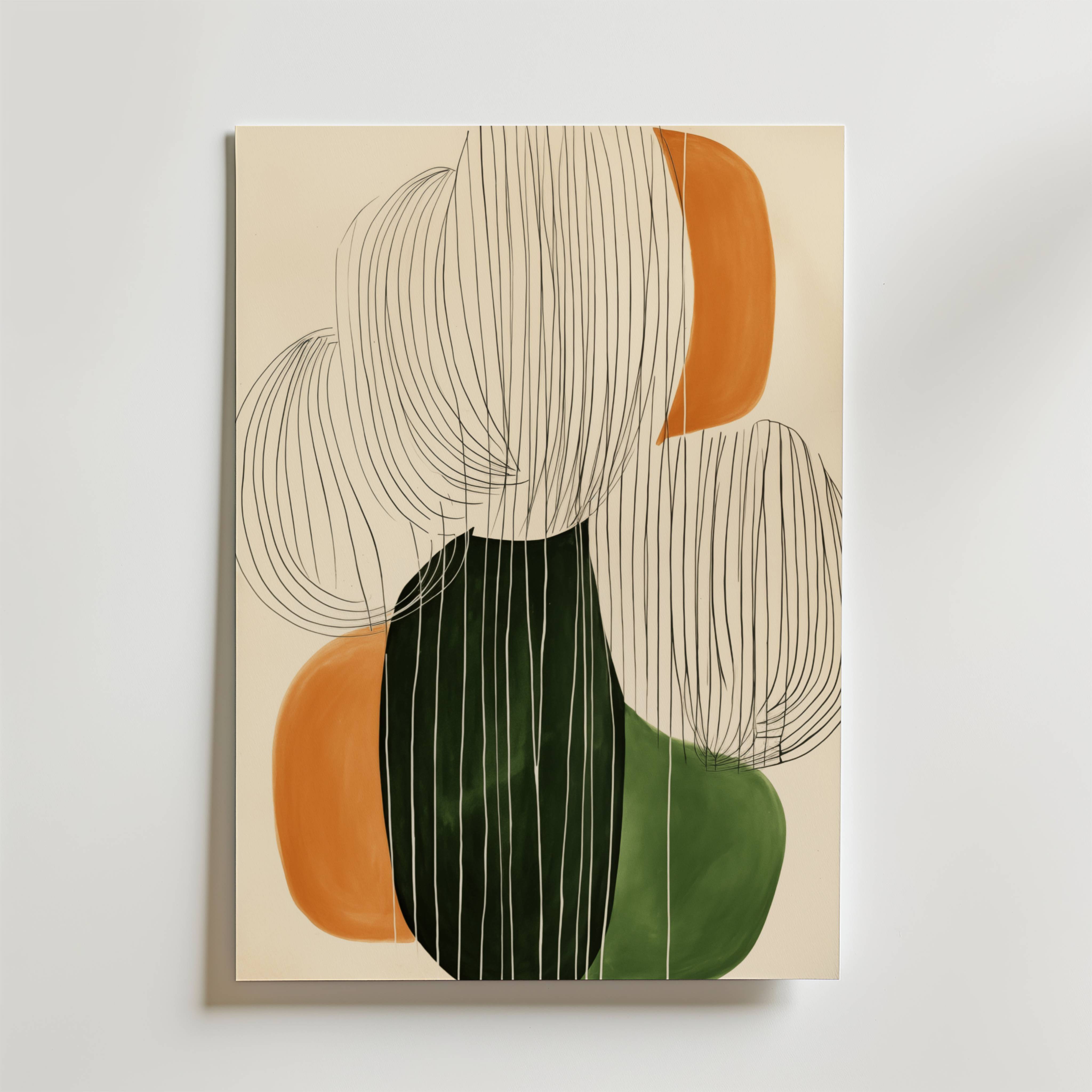 Autumn Lines Poster - Fine Art Poster 100x140 cm