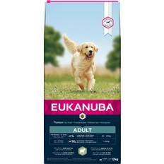 EUKANUBA Adult Large Breed Lam & Ris. Hundefoder til voksne hunde over 25 kg. 12 kg IKKE LAGERVARE - op til plus 2 ugers leveringstid