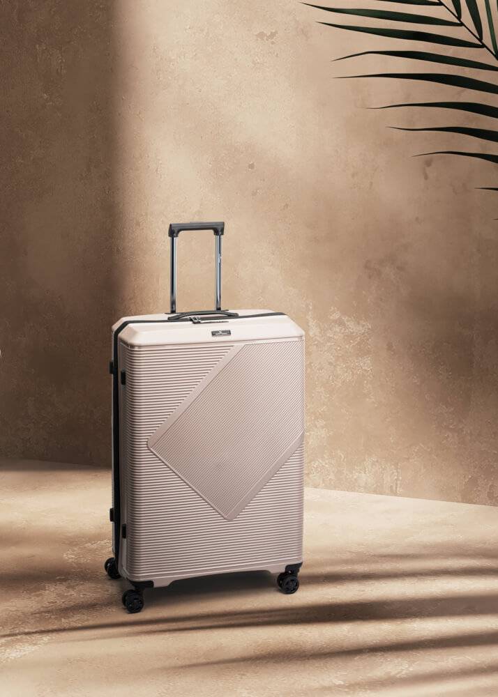 North Pioneer Prague Resväska Stor 77cm med 4 hjul Champagne