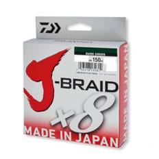 Daiwa J-Braid X8 0,16 mm 10 kg 300 m grönt flätat snöre
