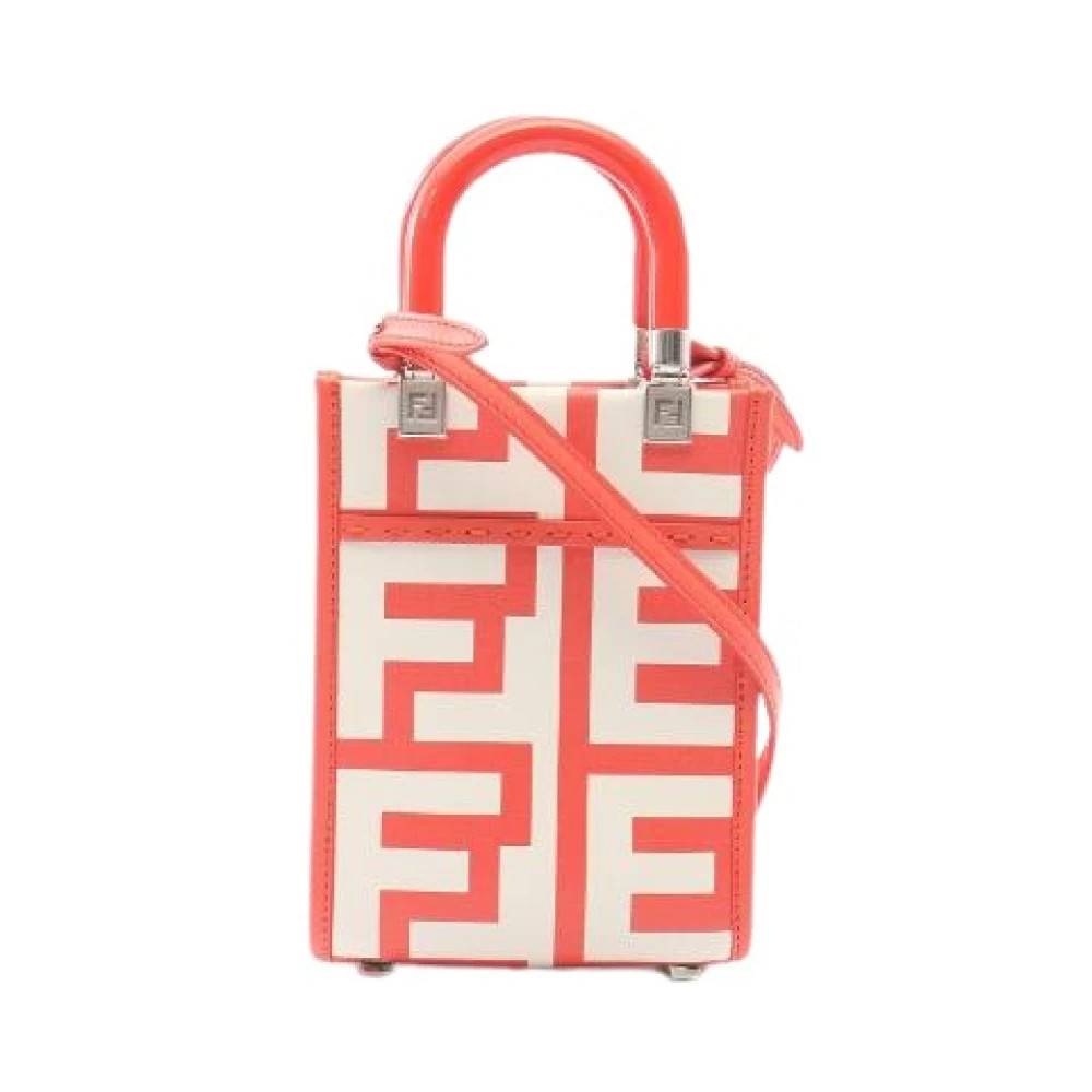 Fendi Vintage Pre-owned Sunshine Shopper Mini 2way Læder Håndtaske - Vintage - Dame - Flerfarvet - ONE SIZE - Læder
