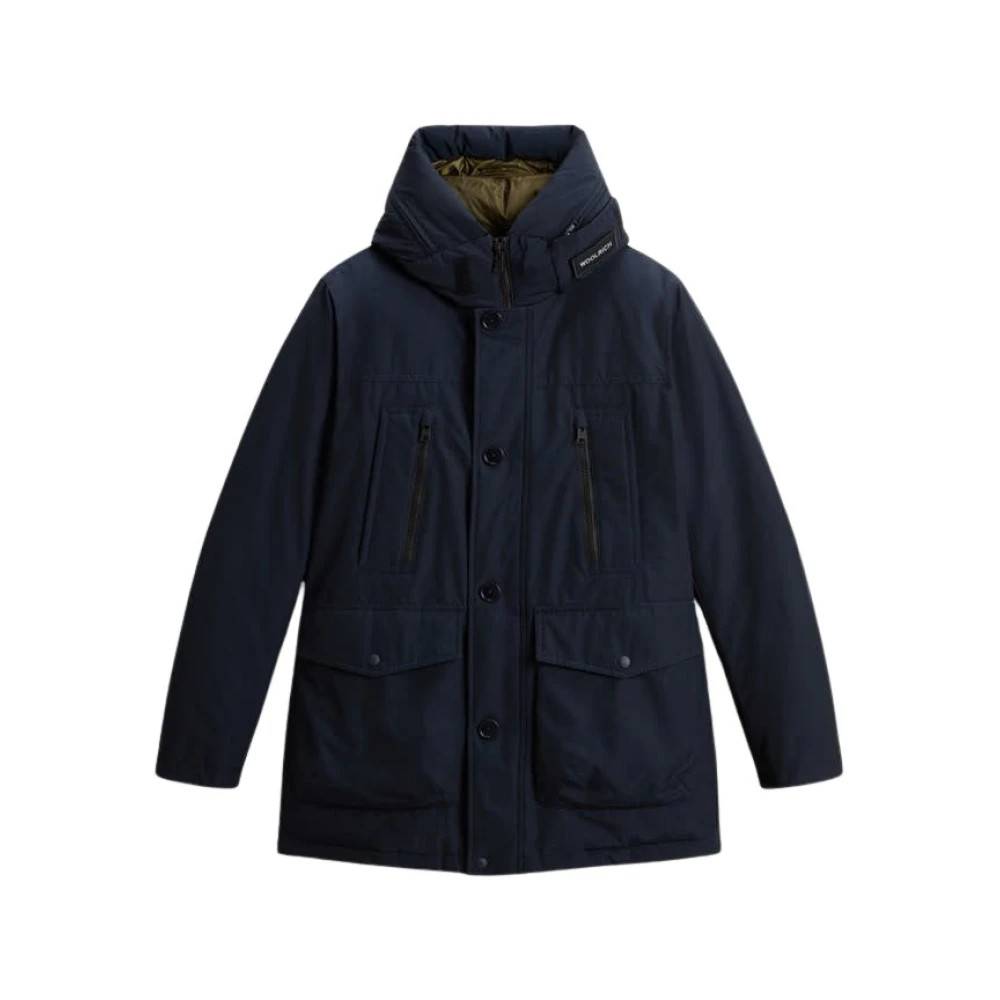 Woolrich Arctic Parka Melton Blue - Frakker - Herre - Blå - S - Uld