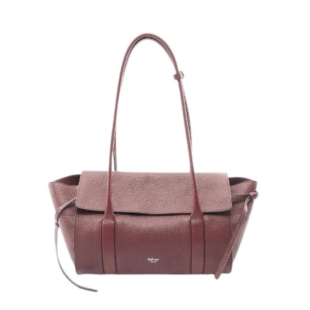Mulberry Pre-owned Pre-owned Small Soft Bayswater Lædertaske - Vintage - Dame - Rød - ONE SIZE - Læder