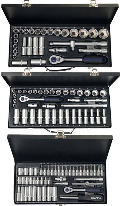 BaTo Topnøglesæt Sampak 1/4" + 3/8" + 1/2" - 112 dele