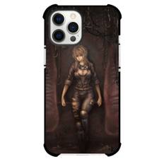 Dorohedoro Nikaido Phone Case For iPhone Samsung Galaxy Pixel OnePlus Vivo Xiaomi Asus Sony Motorola Nokia - Nikaido Looks Cute on Wall Pattern Background