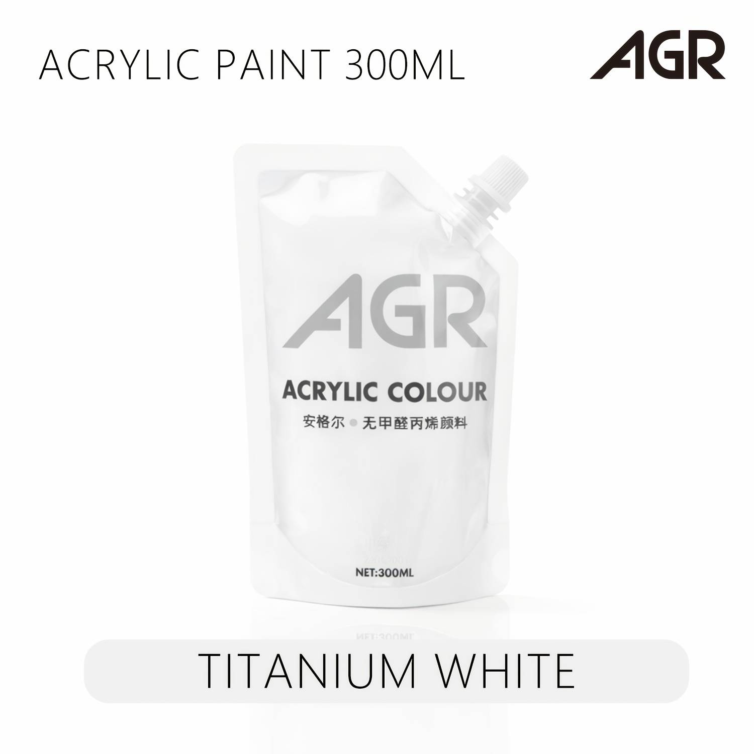 300ml Refill Bag Of Acrylic Paint In Colors For Art And Craft Projects