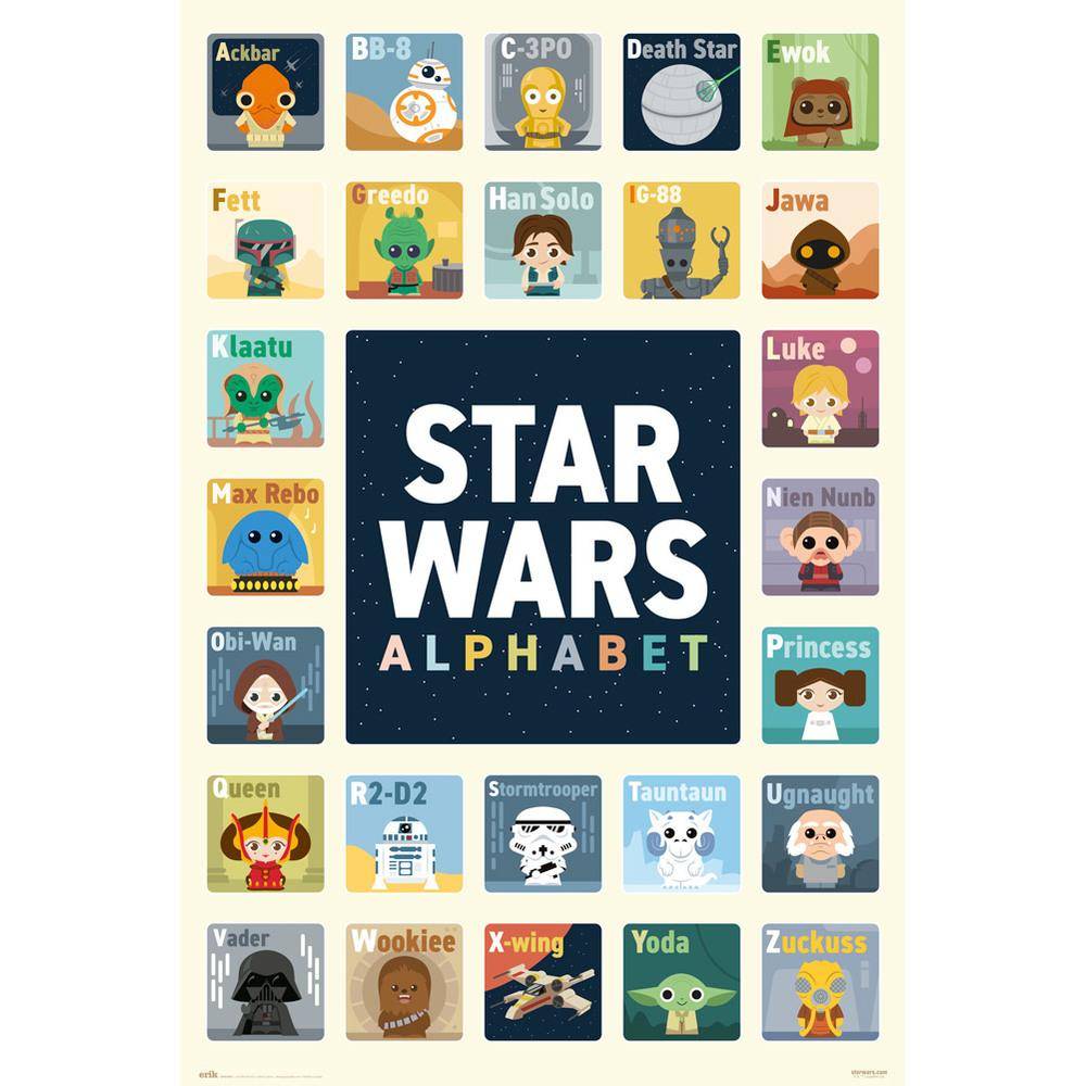 Star Wars Alphabet - Poster 61x91cm