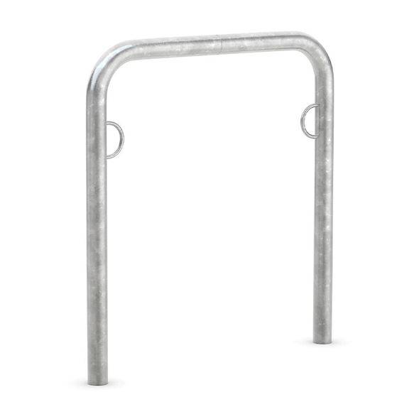 Cykelstativ Rollin, bøjle, B 750 mm, faststøbning, galvaniseret