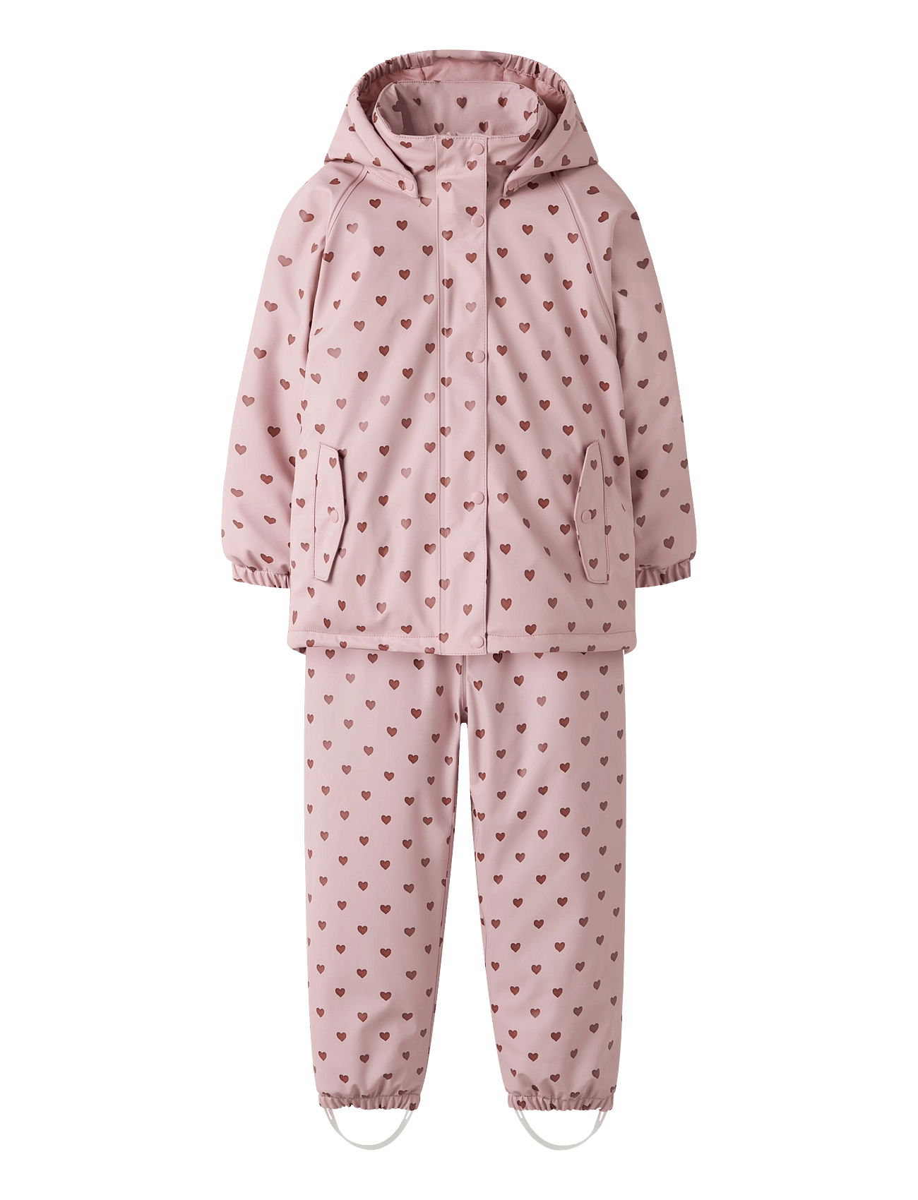 Lil'Atelier Nmfladry Pad Rain Set Aop Fo Lil - Pink - 92