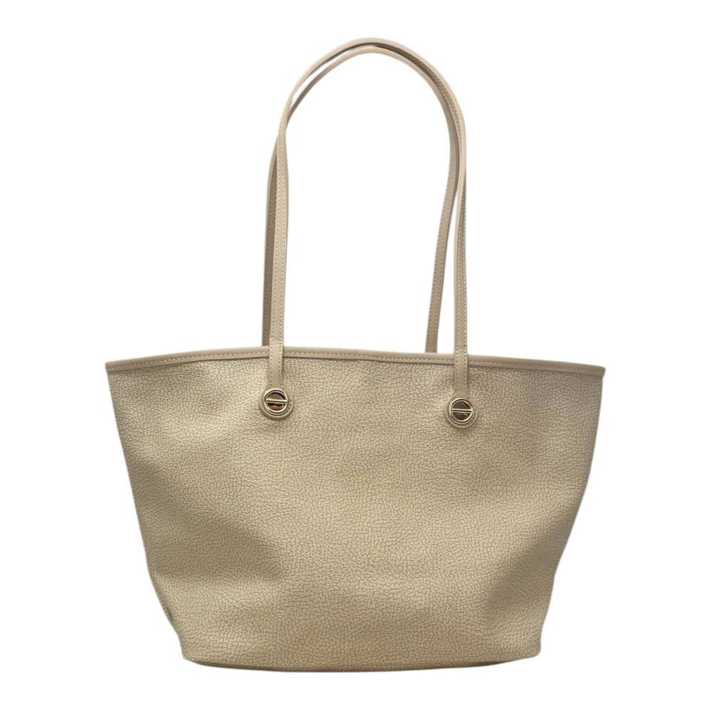 Borbonese Borsa Shopping Medium - Tasker - Dame - Beige - ONE SIZE - Uld