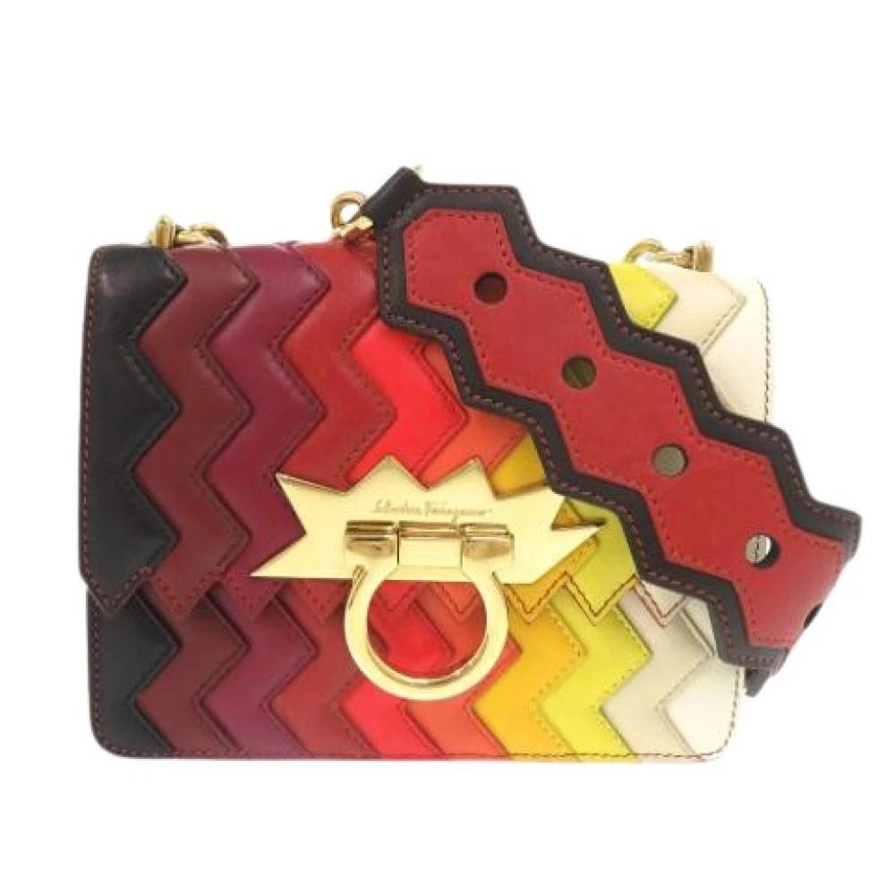 Salvatore Ferragamo Pre-owned - Pre-owned Axelremsväska Vintage - Dam - ONE Size - Läder