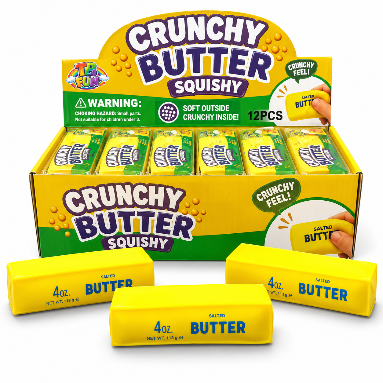 Crunchy butter squishy.