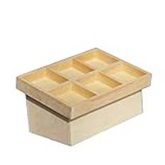 Abaodam 1 St Lekset För Barn Mini Leksak Mini Dockskåp 1 12 Livsmedelsbutik Möbel Modell Dockskåp i Trä Dockhus Trä Marknadsställning Möbler Bambu Vegetabiliska Tillbehör