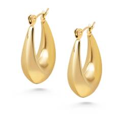 Nialaya, Tilbehør, Dame, Gul, ONE SIZE, Clasp Hoop Earrings