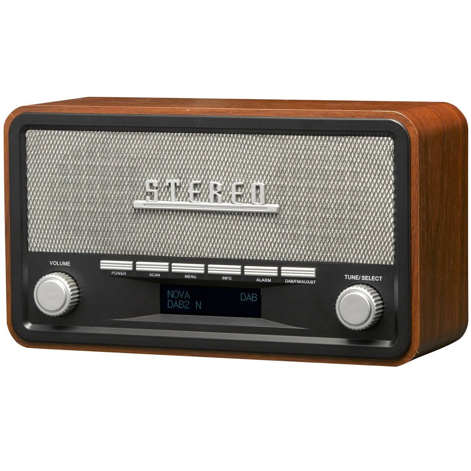 Denver Radio DAB+/FM Klocka Bluetooth DAB-18 Trähölje