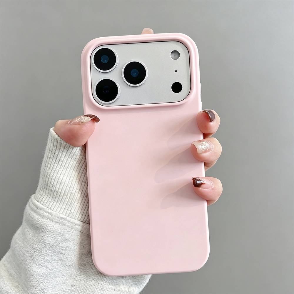 Minimalist Pink Solid Color Fashion Soft Phone Case For iPhone 18 17 Air 17PRO 16 15 14 13 12 11 Pro Max PLUS TPU Silicone Cover