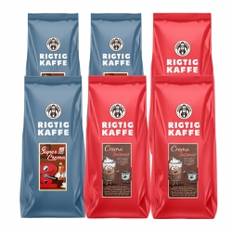 Rigtig Kaffe Crema Intenso & Super Crema 6kg Hele kaffebønner