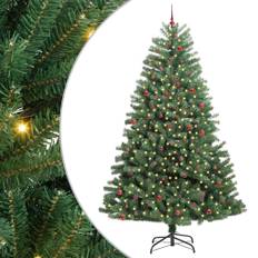 vidaXL Kunstigt Hinged Juletræ Grøn 300 cm PVC og metal
