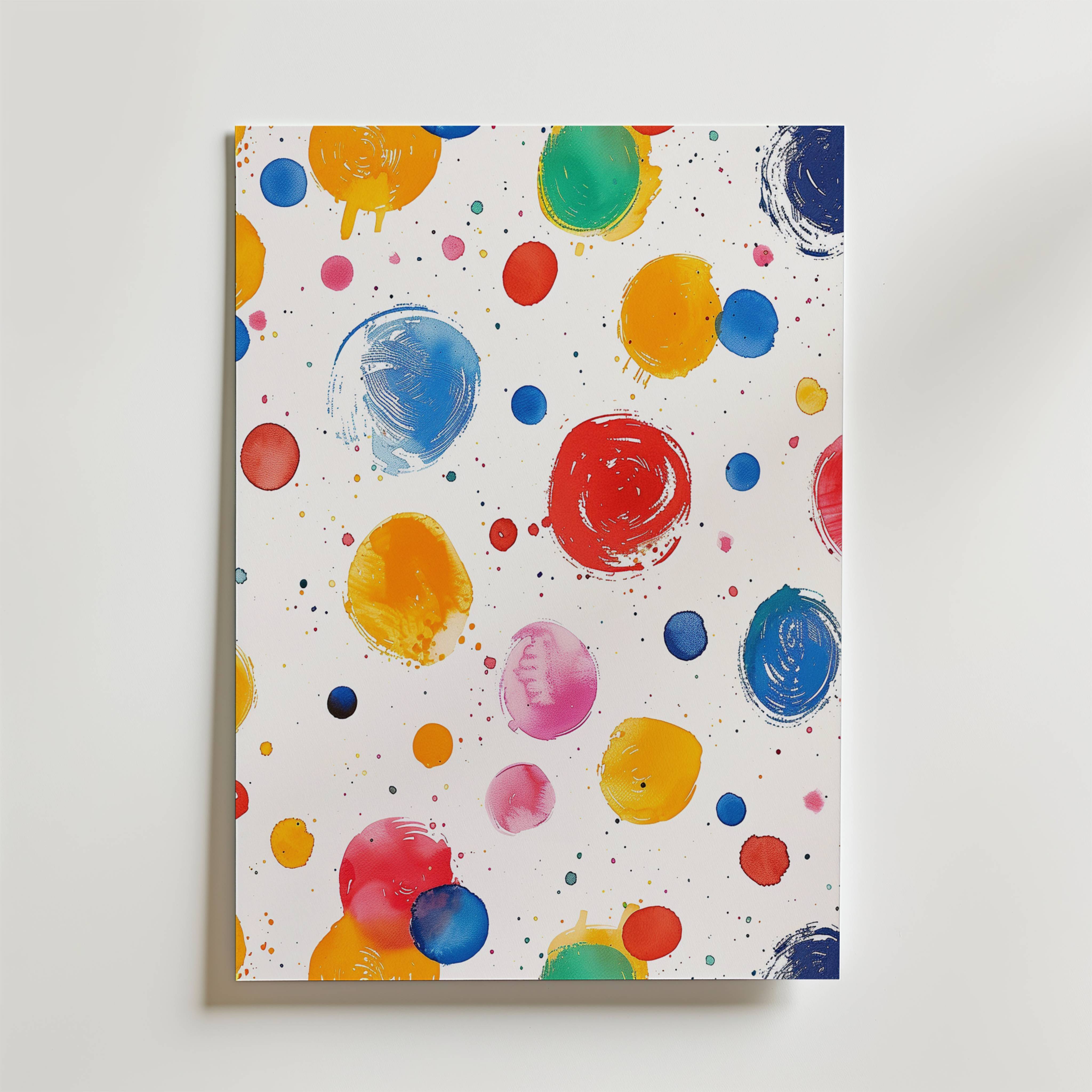 Color Splash Poster - Premium Canvas 50x70 cm