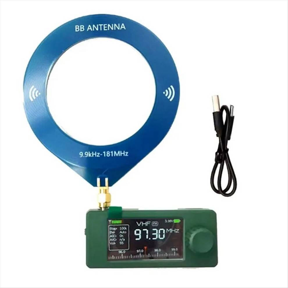 SI4732 Mini Lommeradio 9,9 kHz-181 MHz LSB USB AM FM 1,9 tommer display SI4732 Radio Kortbølgeradiomodtager