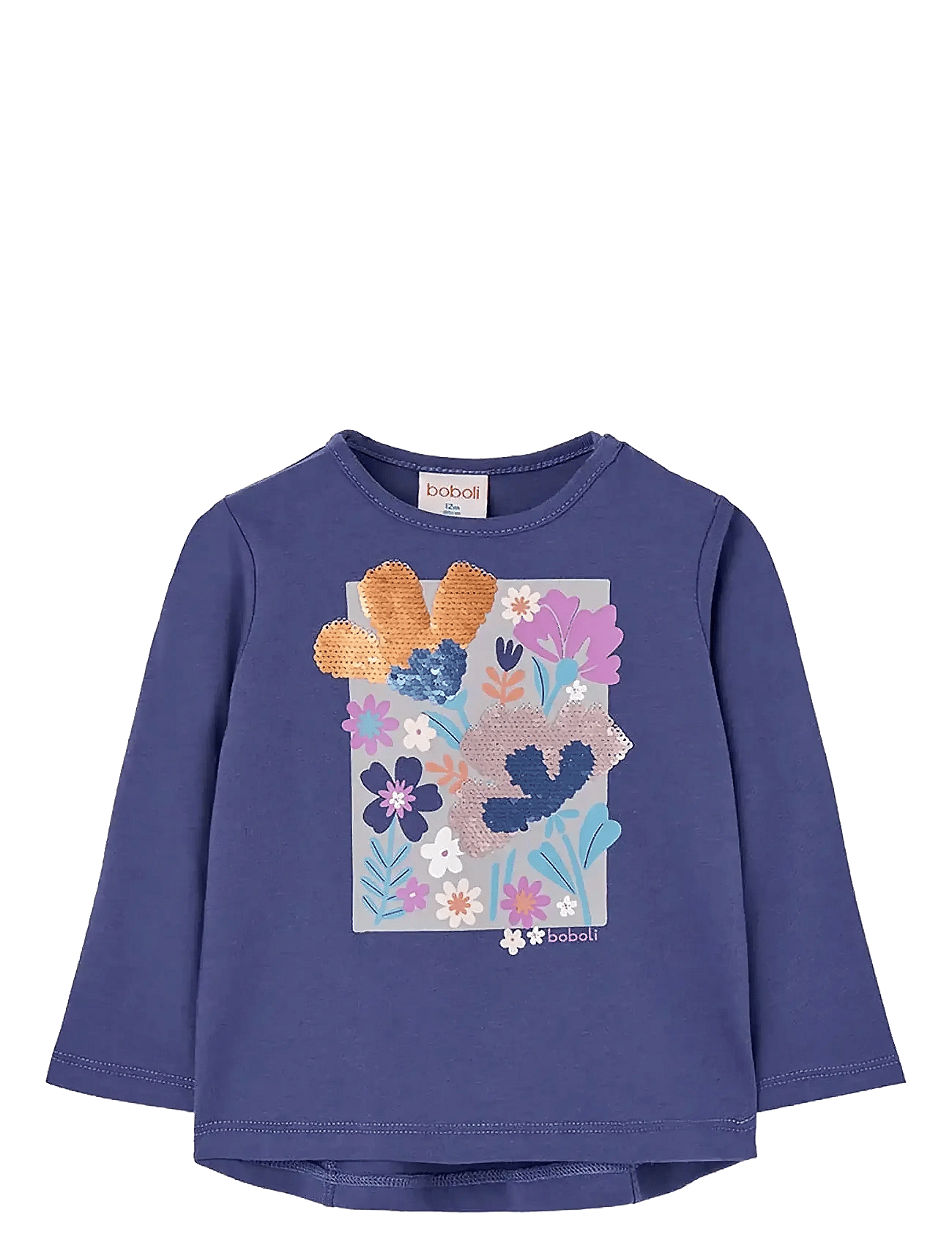 Boboli Knit T-Shirt - Navy - 80