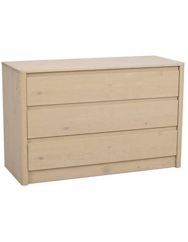 Rowico Melstone kommode i egetræ og egetræsfinér H70 x B110 cm - White wash