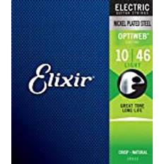 Elixir 19052 Saiten E-Gitarrensaiten mit OPTIWEB™ Beschichtung, Light (.010-.046)