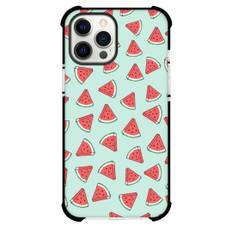 Food WatermelonPhone Case For iPhone Samsung Galaxy Pixel OnePlus Vivo Xiaomi Asus Sony Motorola Nokia - Watermelon Slice On Mint Background