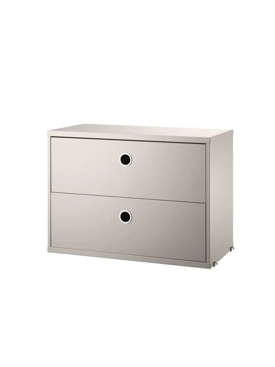Modul m. To Skuffer, B58 fra String Beige - Jacobsen Plus