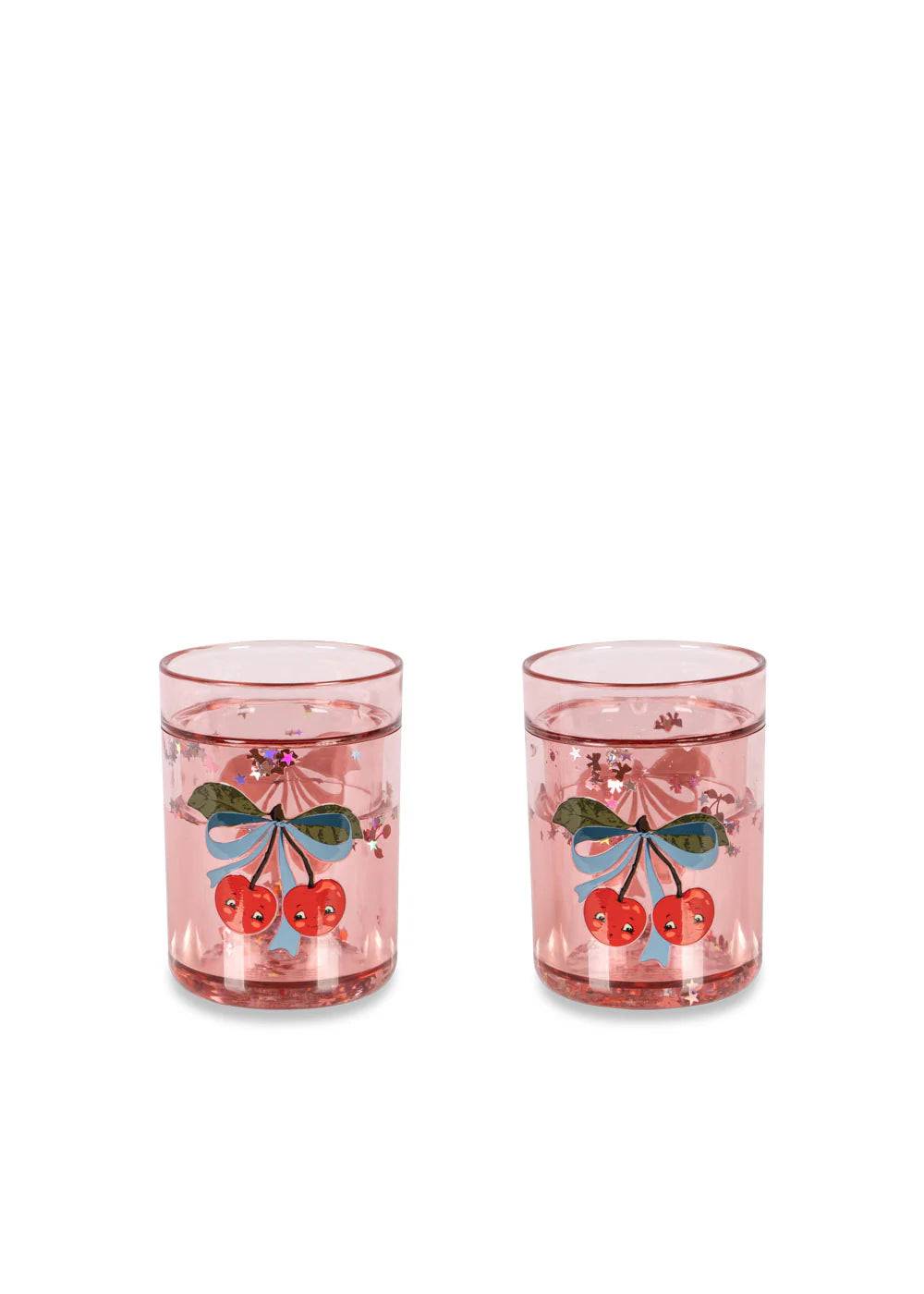 2-pak glitter kopper, Cherry Bow, Konges Sløjd
