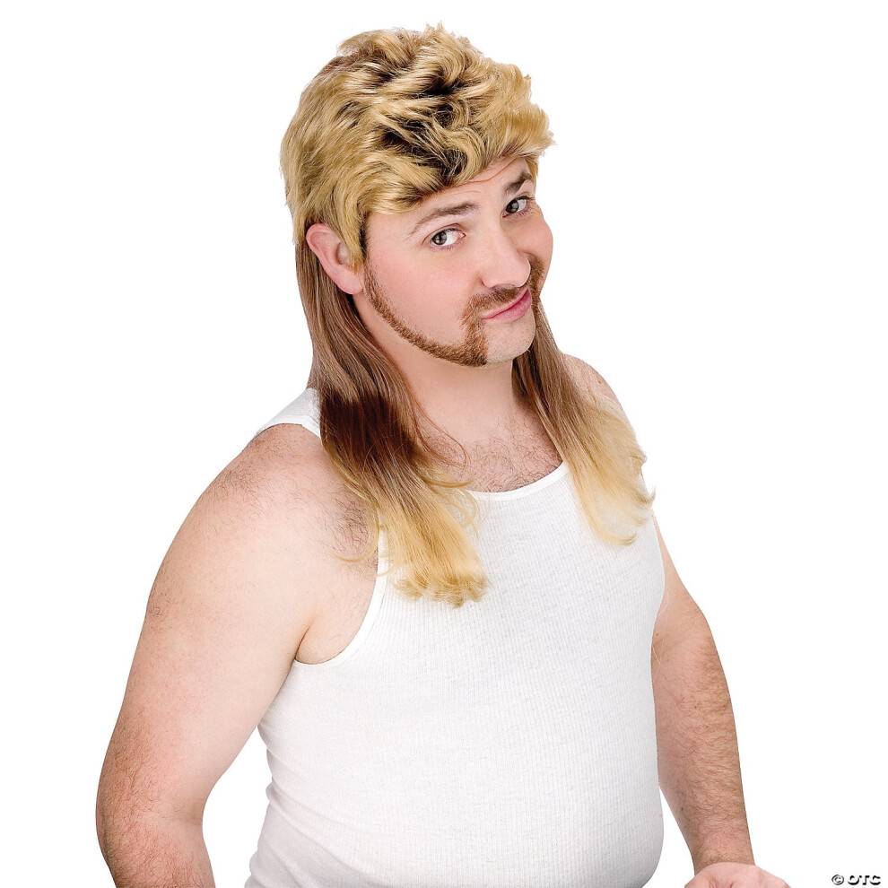 Mullet paryk til voksne Halloween-kostumetilbehør