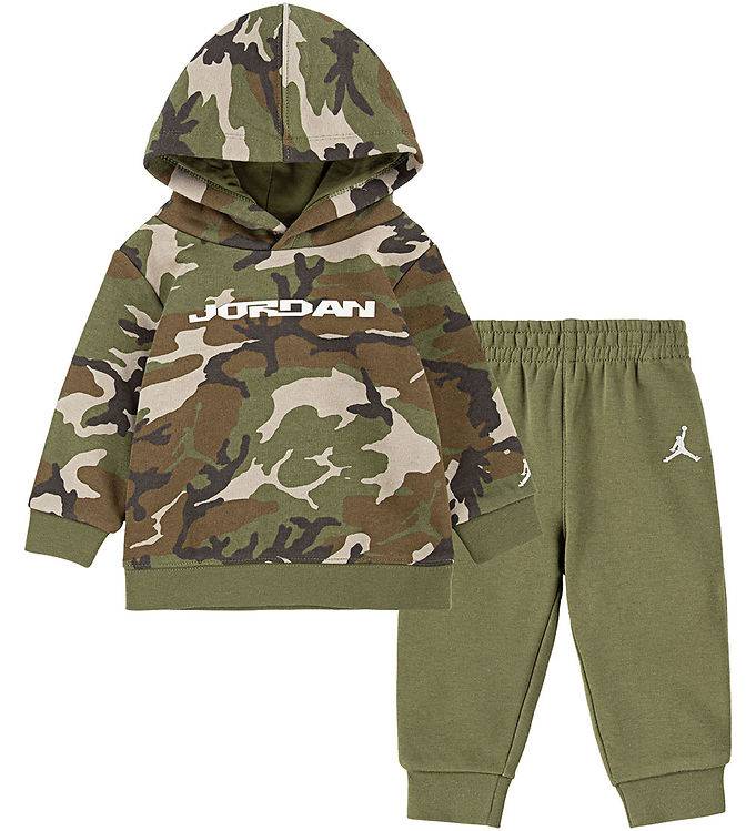 Jordan Sweatsæt - Medium Olive - Jordan - 18 mdr - Sweatsæt