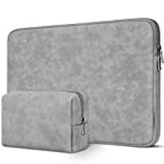 DOMISO 17 tum vattentät laptopväska fodral bärbar dator fodral skyddsfodral för 17,3 tum HP Envy Pavilion 17/MSI GS73VR Stealth Pro/Alienware/Dell/ideapad/ROG Strix GL702VS, grå