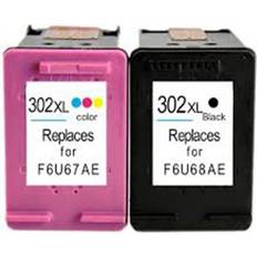 Pack de 2 cartouches 302 XL Black & Color pour imprimante HP Deskjet 1110 2130 3630 3634 - ENCRE DE FRANCE