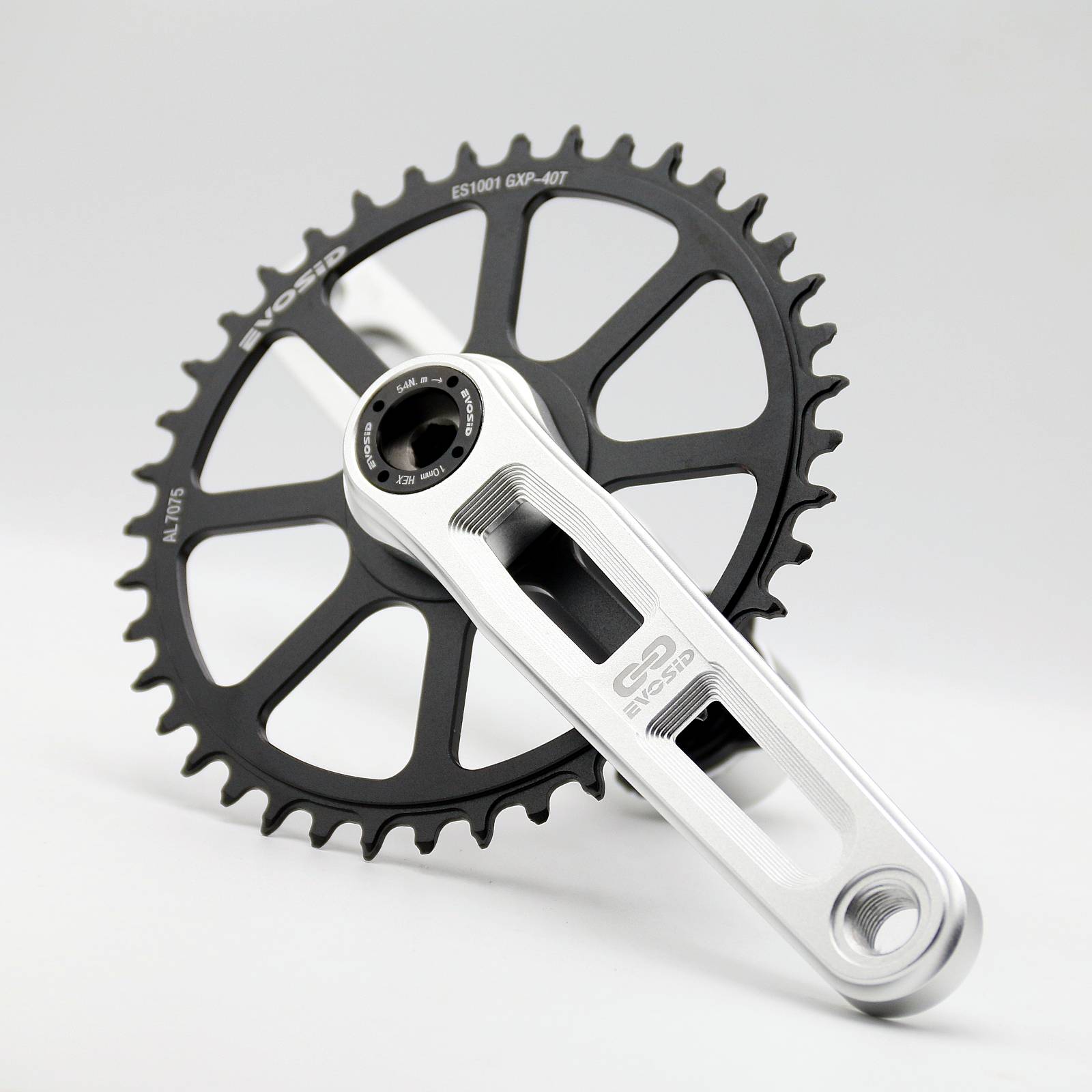 EVOSID Ultralight Road Bike Crank Single Chainring Gravel Bike Intregated Crank 160/165/170MM CNC Folding Bicycle Crankset 8-12s