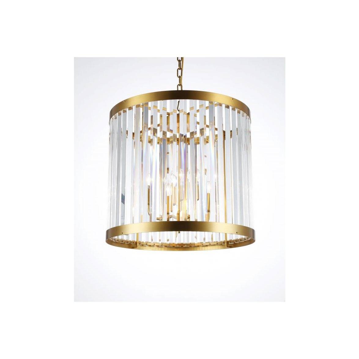 Norrsken Design Kristallkrona Forever Borstad Mässing 48cm