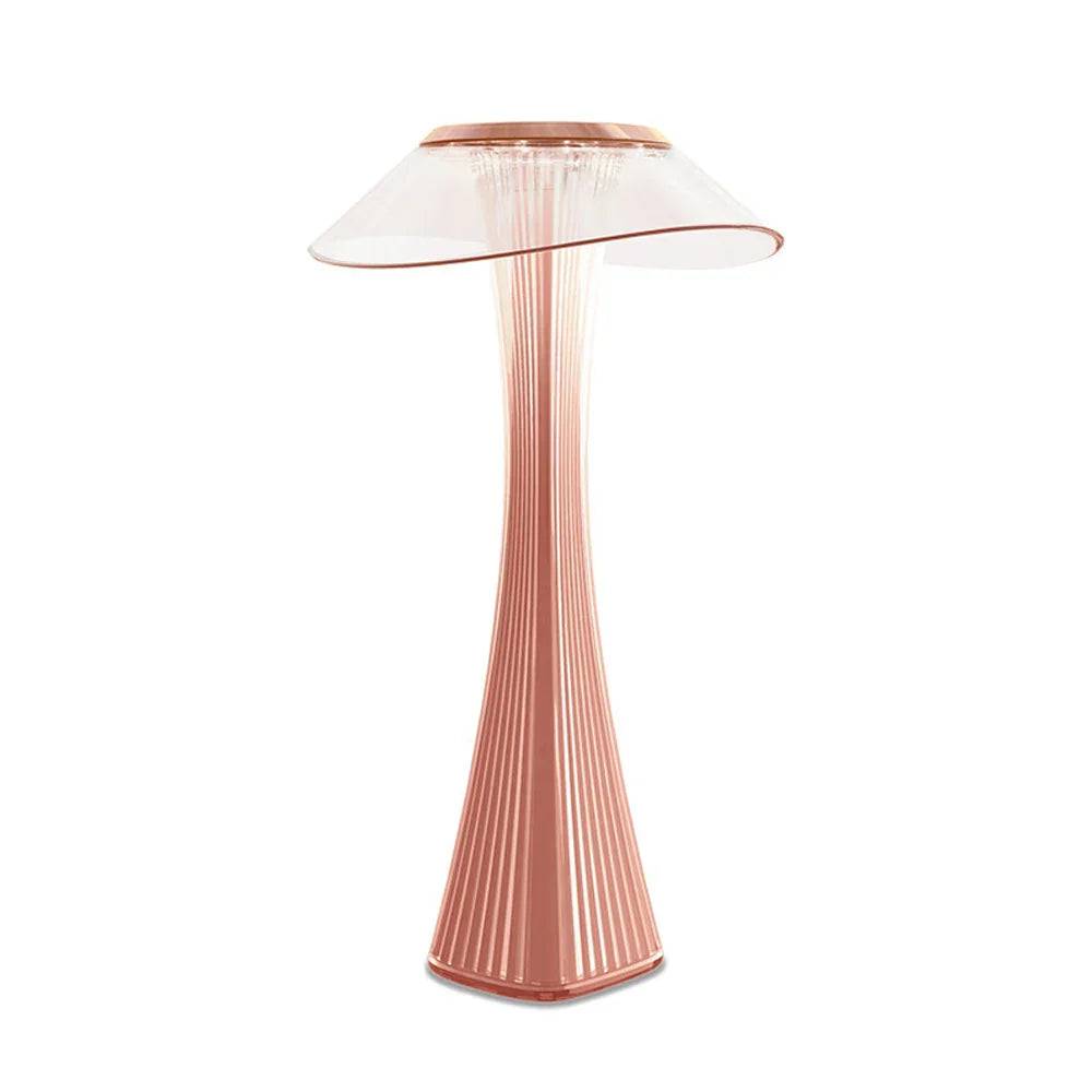 BrillianceWave - Elegant LED Skrivbordslampor för Hemmet - Roséguld