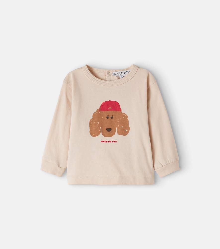 Emile et Ida Bebé - camiseta de jersey de algodón estampada - beige - M 3